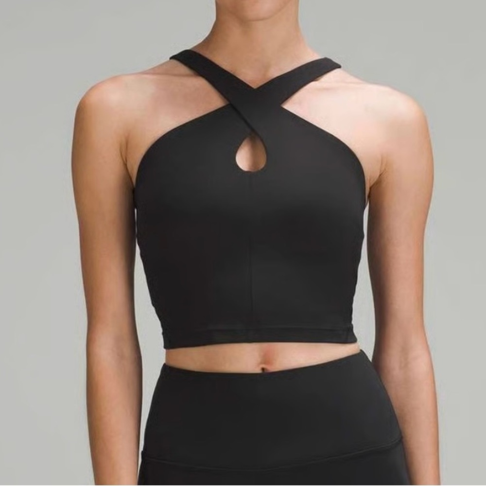 Lululemon keyhole halter tank top size 2